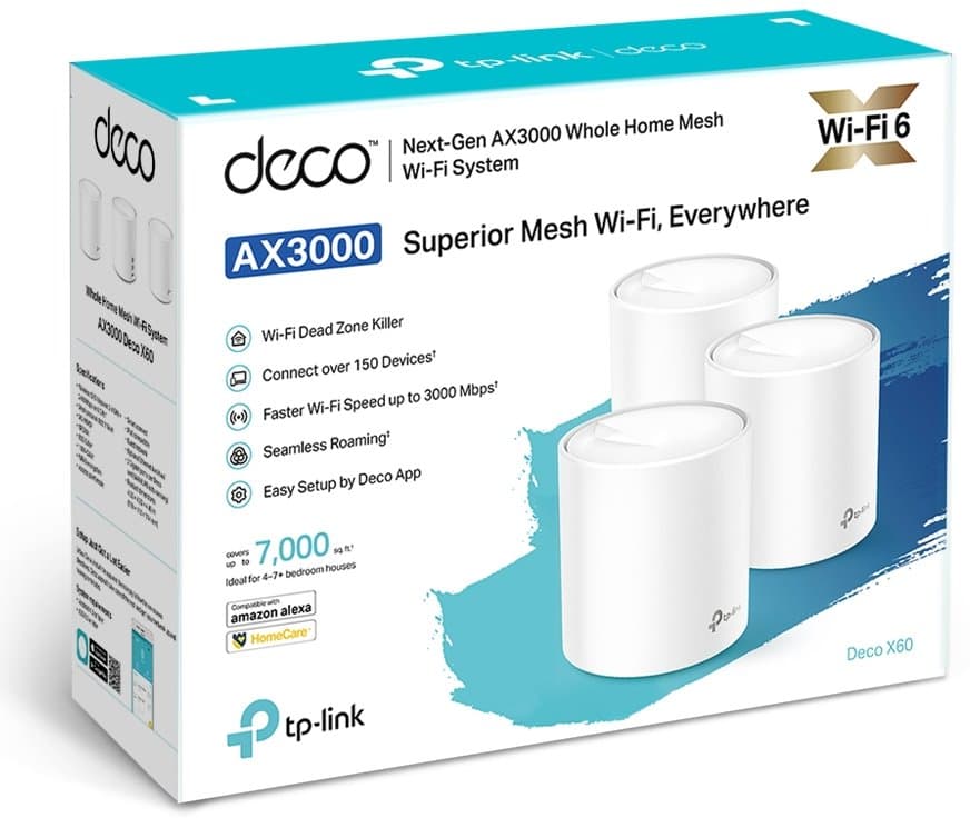 TP-Link Deco X60(2-pack) - Meshový Wi-Fi 6 systém (2-pack)