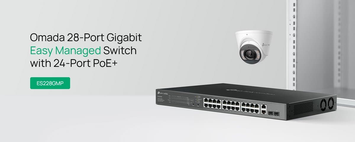 TP-Link ES228GMP - Omada PoE switch, 24-port PoE+