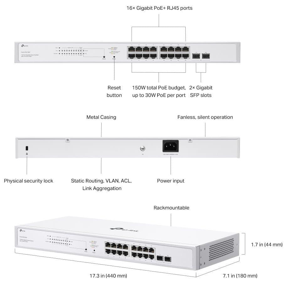 TP-Link Festa FS318GP Smart PoE+ Switch