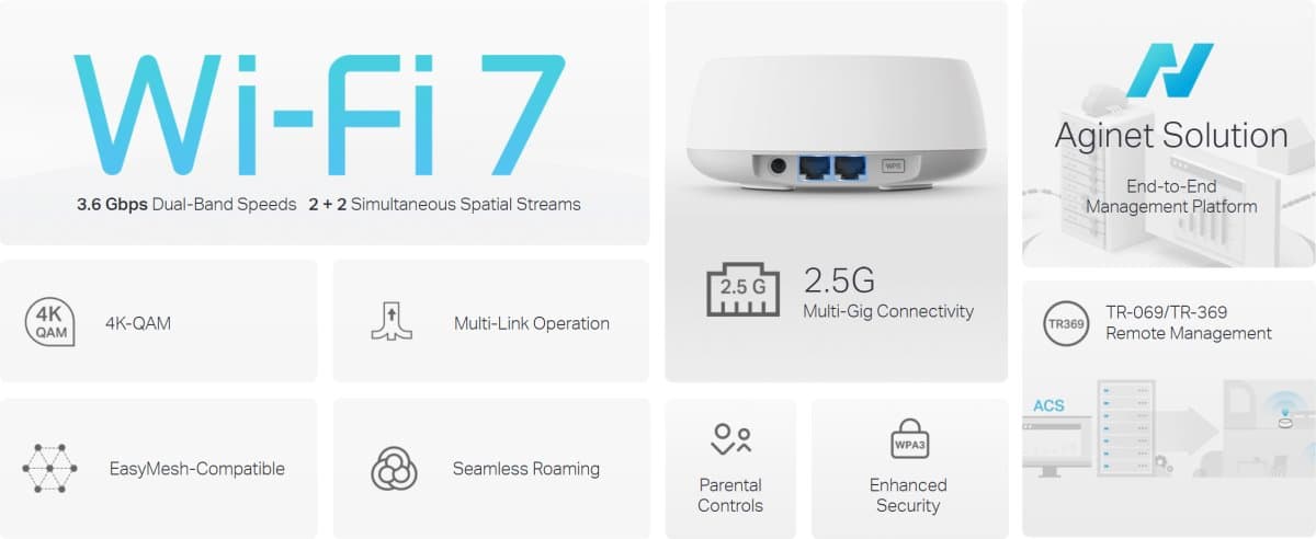 TP-Link HB210 Pro(1-pack) Meshový Wi-Fi 7 systém