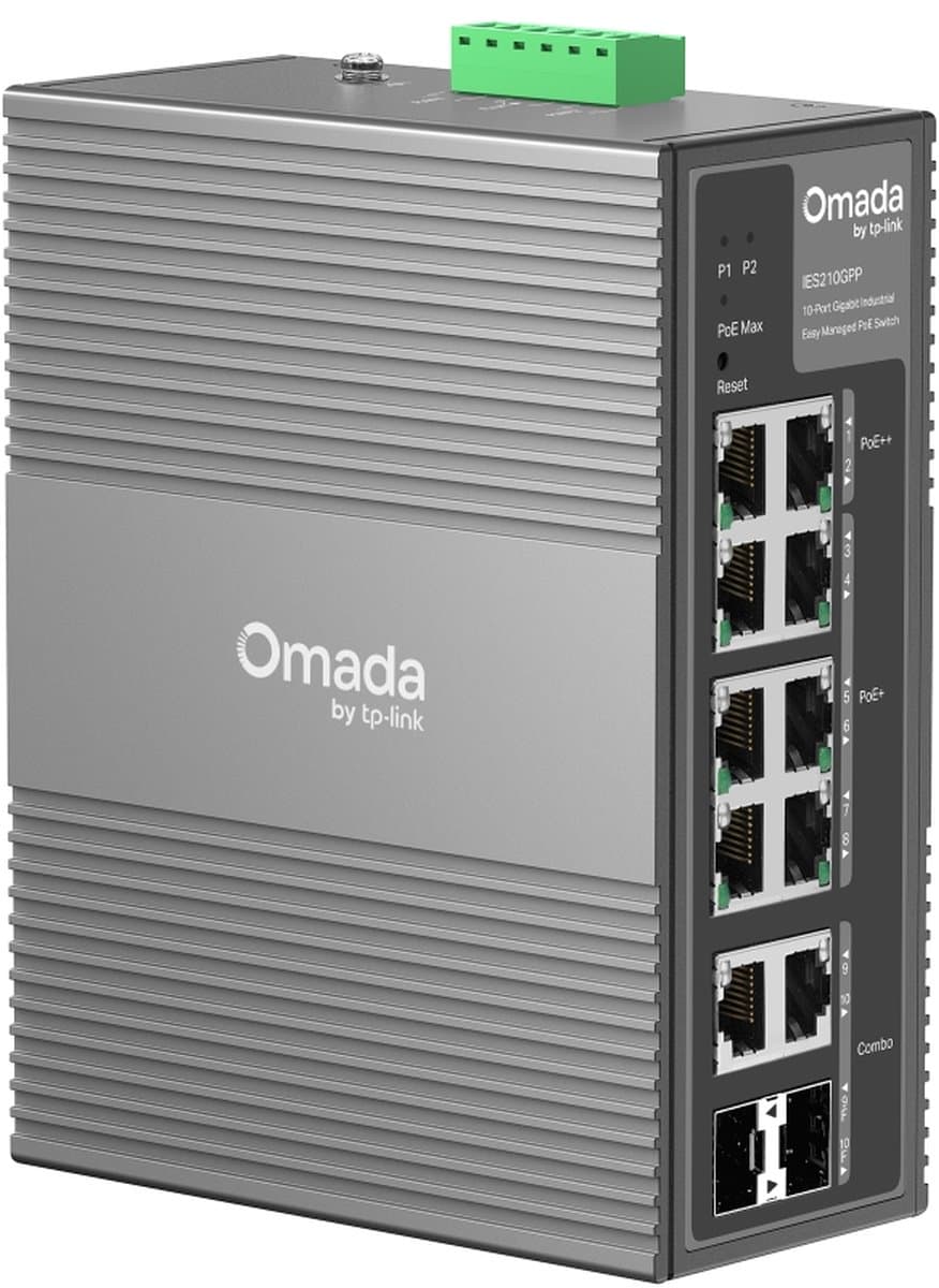 TP-Link IES210GPP - Omada průmyslový PoE switch