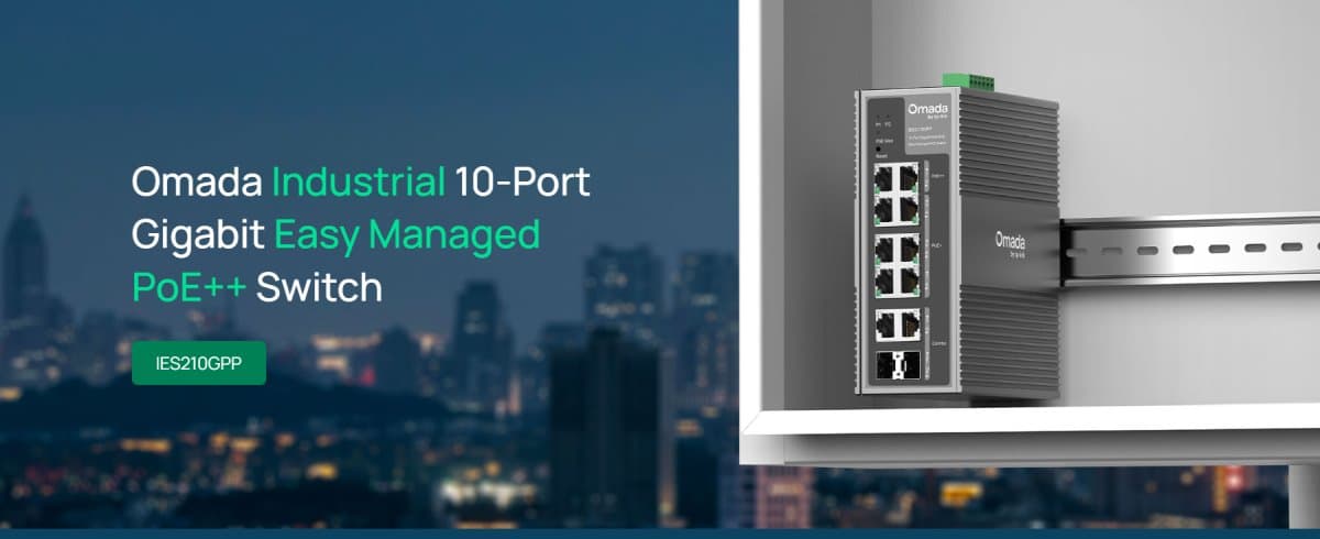 TP-Link IES210GPP - Omada průmyslový PoE switch