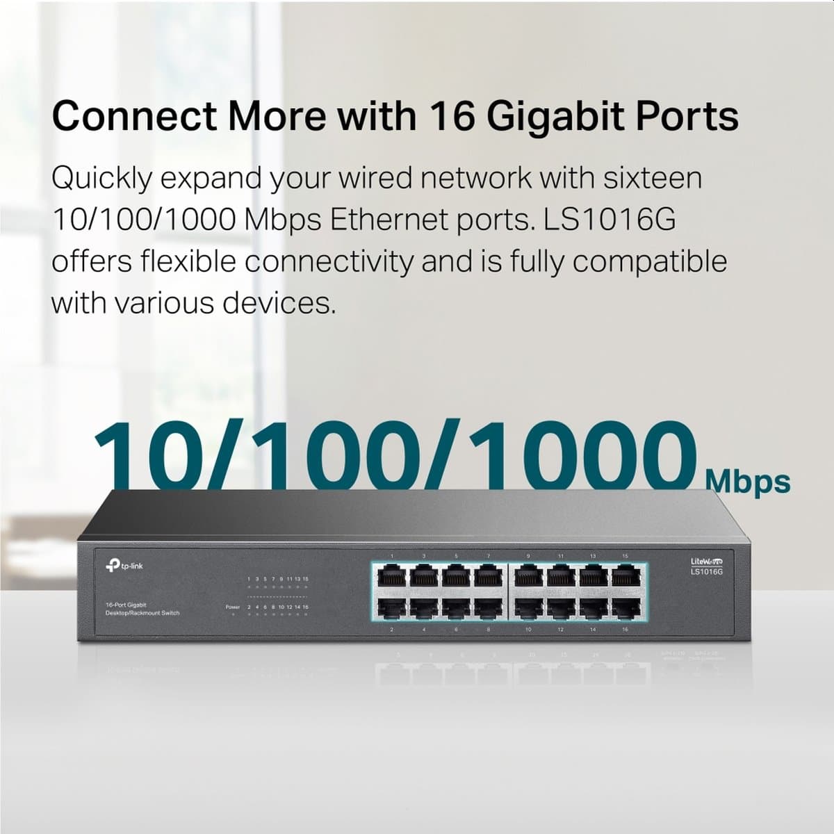 TP-Link LS1016G - 16-portový Gigabitový switch