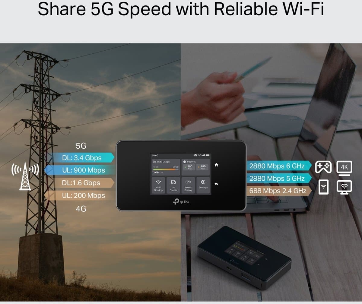 TP-Link M8550 - 5G Mobilní Wi-Fi Router