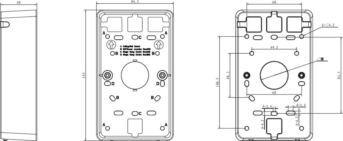 TP-Link OJB-100 Montážní box pro Omada Wall-Plate AP