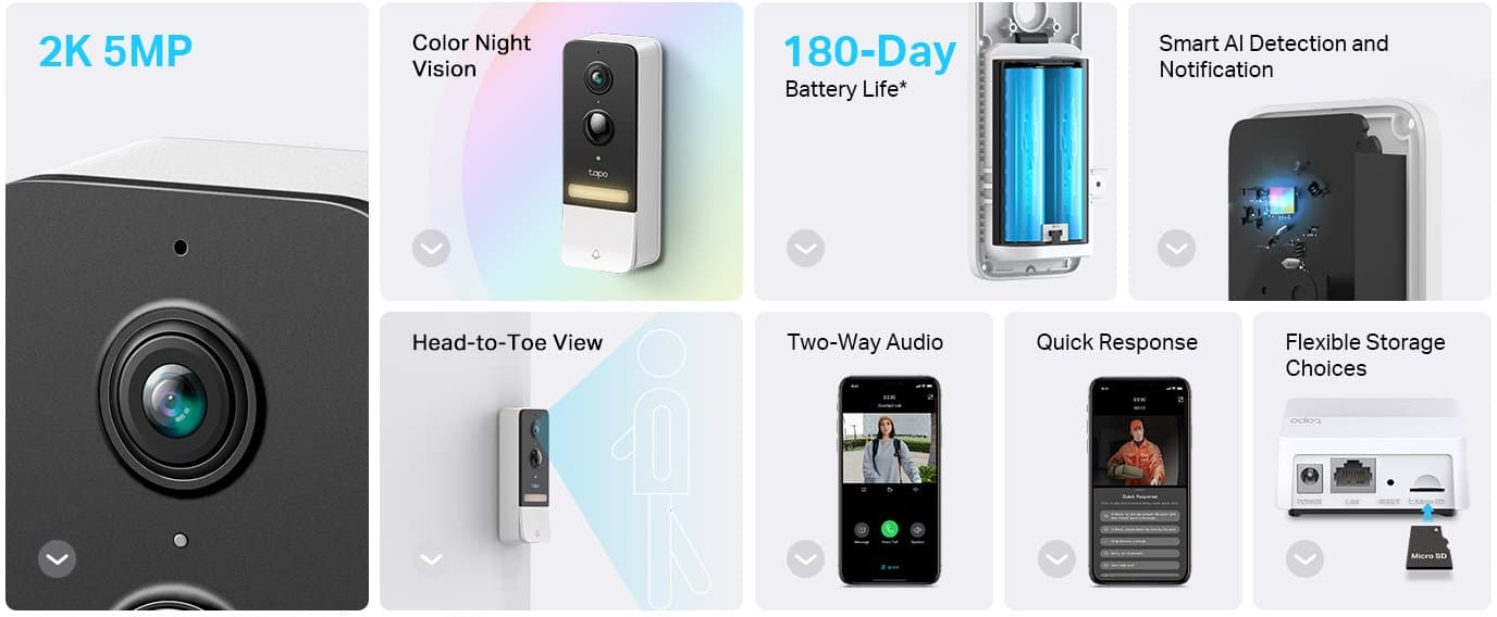 TP-Link Tapo D230S1 - Tapo chytrý video zvonek
