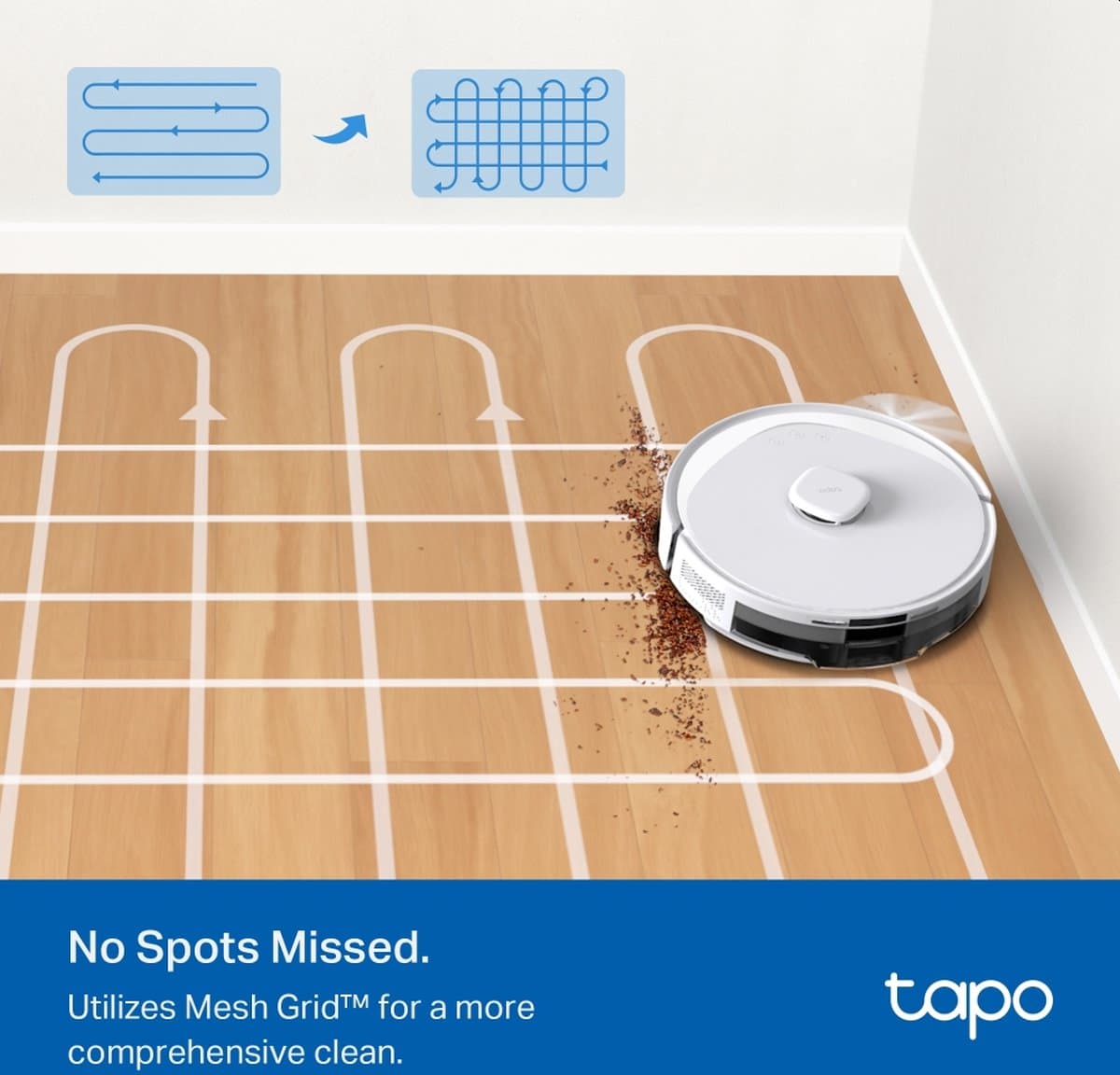 TP-Link Tapo RV30 Max - Robotický vysavač a mop, bílý