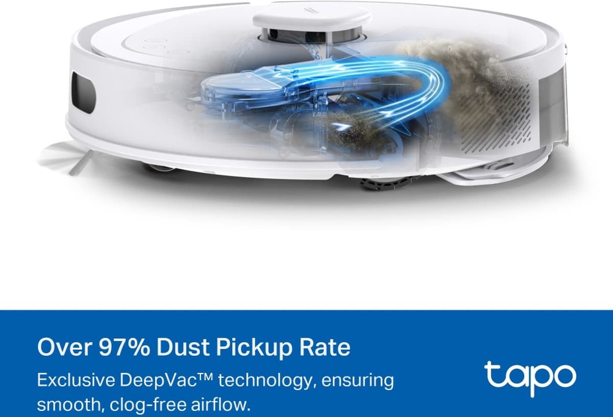 TP-Link Tapo RV30 Max - Robotický vysavač a mop, bílý