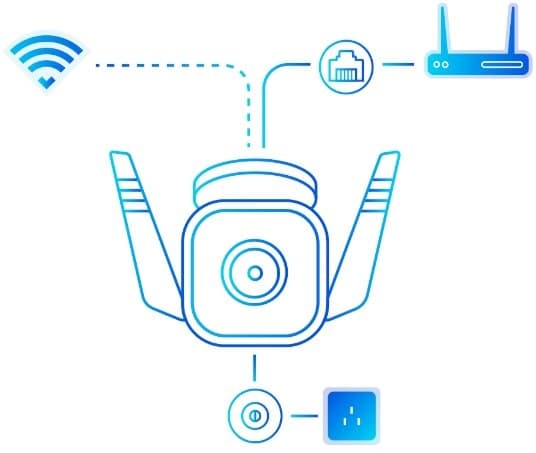 TP-Link Tapo TC65 - Venkovní WiFi kamera, 3MP, 3.89mm