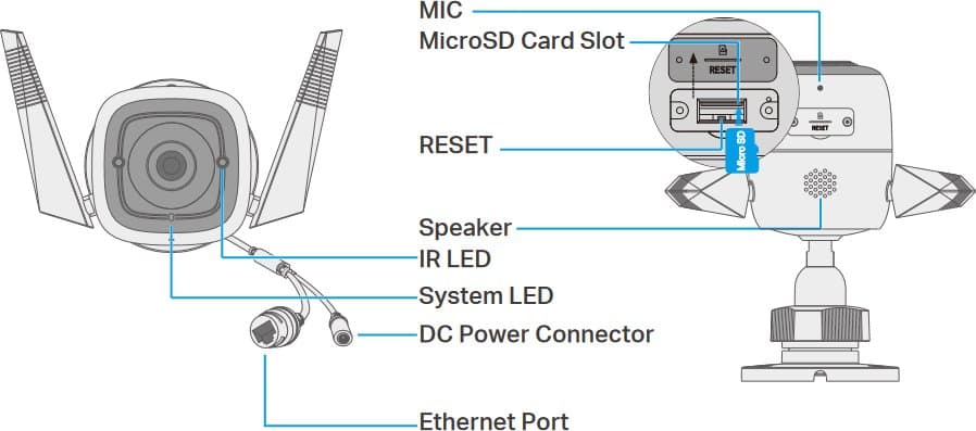 TP-Link Tapo TC65 - Venkovní WiFi kamera, 3MP, 3.89mm