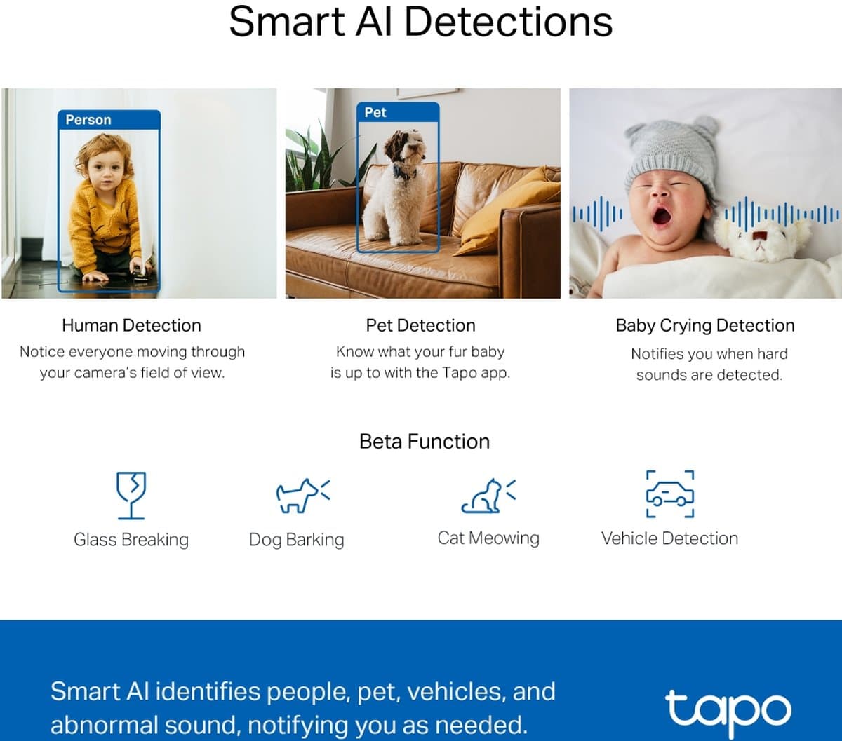 TP-Link Tapo TC72 - Domácí bezpečnostní Wi-Fi kamera s AI