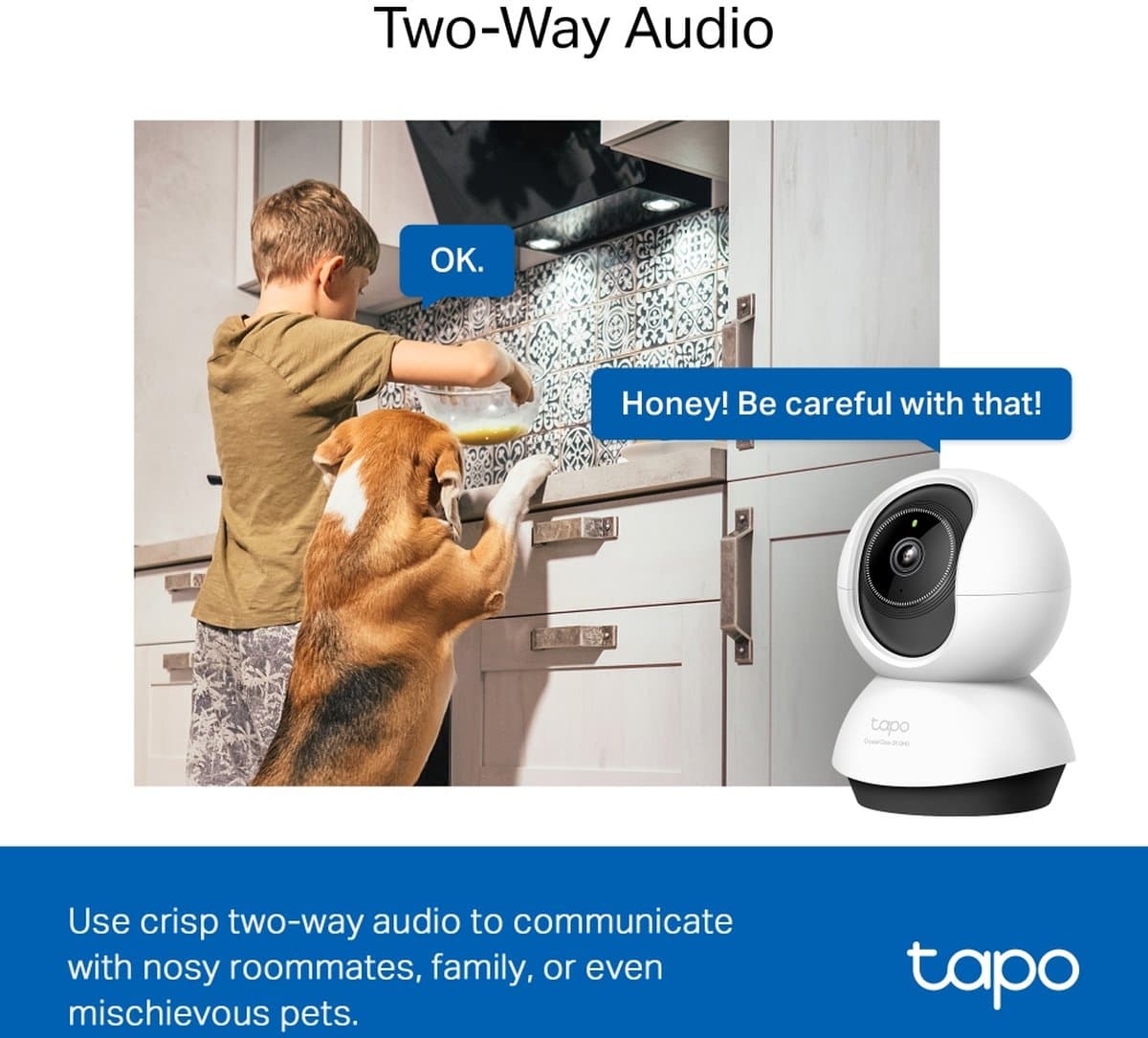 TP-Link Tapo TC72 - Domácí bezpečnostní Wi-Fi kamera s AI