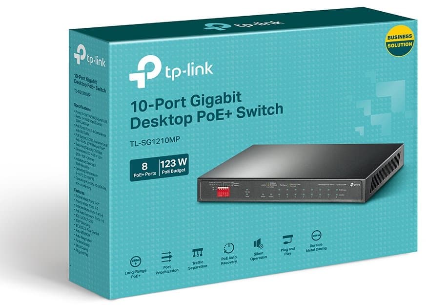 TP-Link TL-SG1210MP Gigabitový PoE Switch