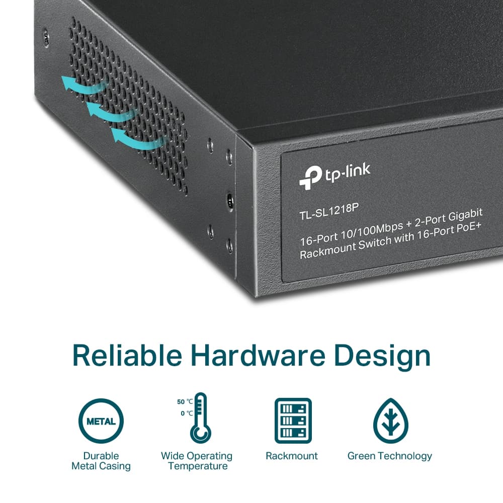 TP-Link TL-SL1218P PoE Switch