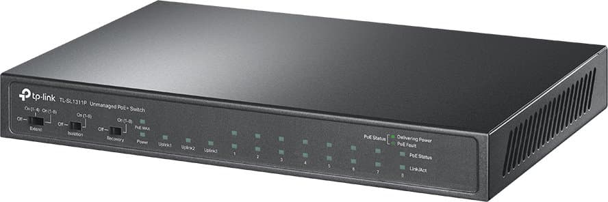 TP-Link TL-SL1311P - PoE switch, 8x PoE