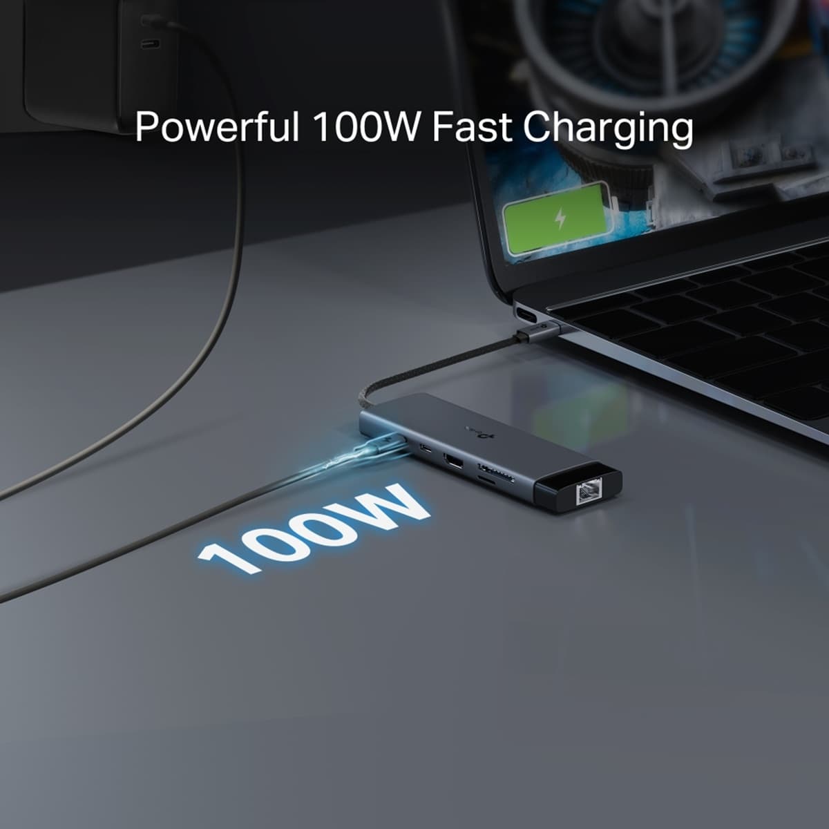 TP-Link UH9120C - USB Type-C, 9 v 1 Hub 