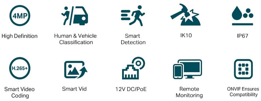 TP-Link VIGI C230I(2.8mm) Dome kamera, 3MP, 2.8mm