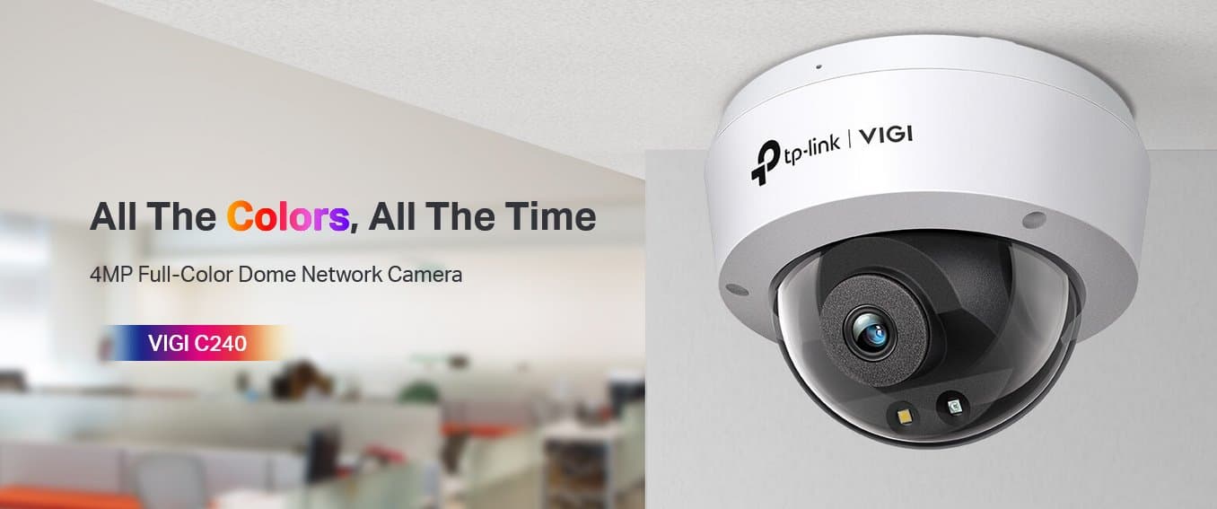 TP-Link VIGI C240(2.8mm) Dome kamera, 4MP, 2.8mm, Full-Color