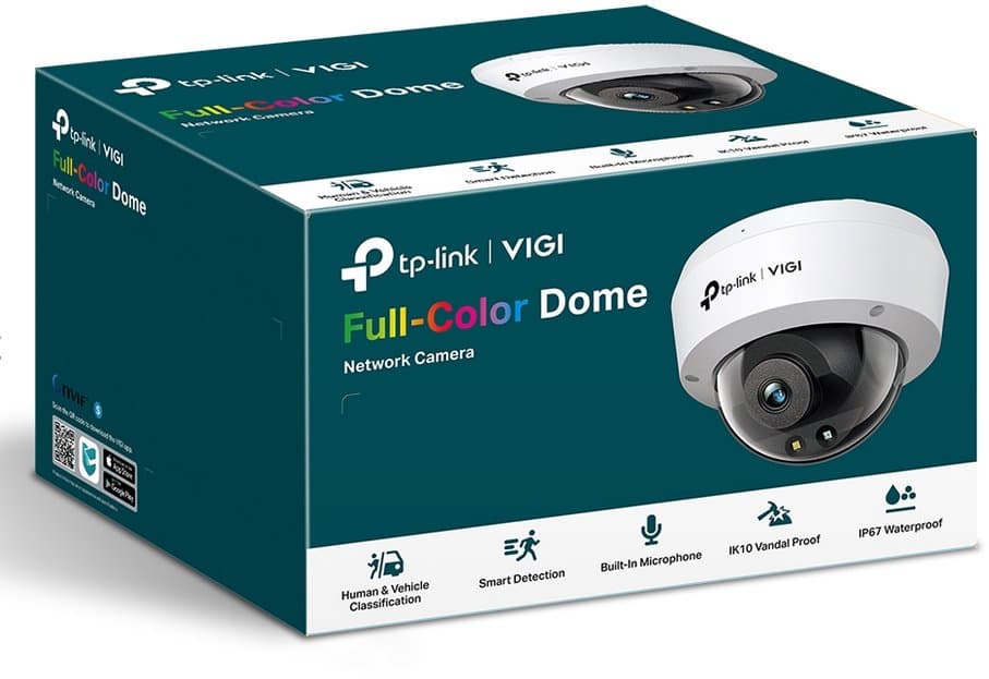 TP-Link VIGI C240(4mm) Dome kamera, 4MP, 4mm, Full-Color