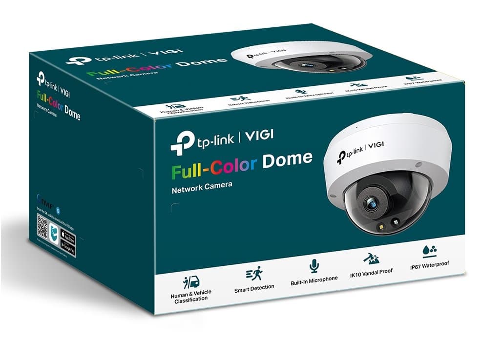 TP-Link VIGI C250(2.8mm) Dome kamera, 5MP, 2.8mm, Full-Color
