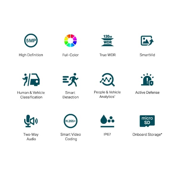 TP-Link VIGI C350(2.8mm) Bullet kamera, 5MP, 2.8mm, Full-Color