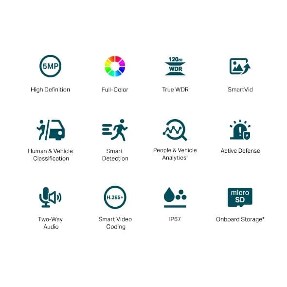 TP-Link VIGI C350(6mm) Bullet kamera, 5MP, 6mm, Full-Color