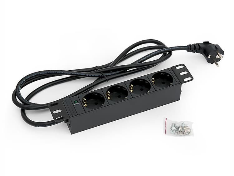 TRITON 10" rozvodný panel 4x230V DIN- 2m, černý