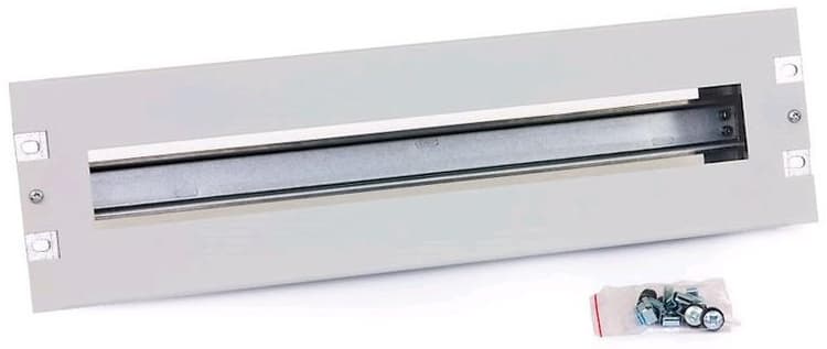 TRITON 19" jističová DIN lišta otevřená, 3U, šedá