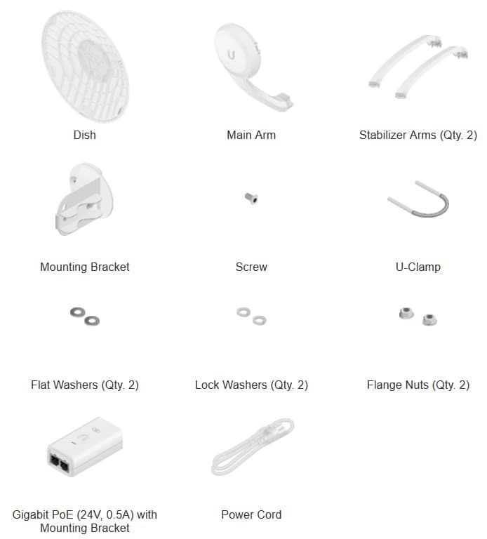Ubiquiti AF60, airFiber 60, cena za 1kus