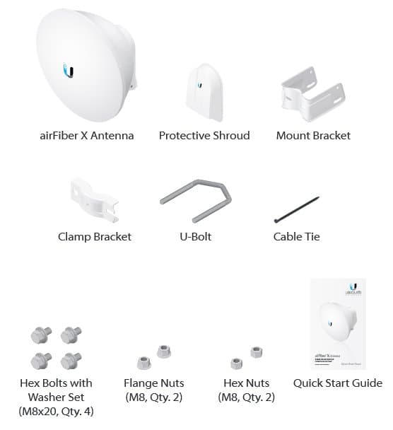 Ubiquiti airFiber Dish 23dBi, 5GHz, Slant 45