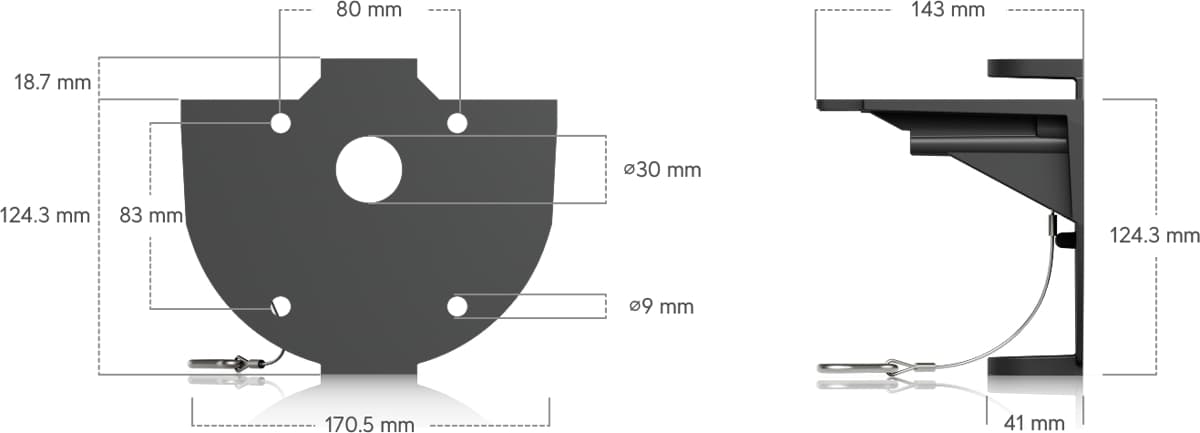 Ubiquiti Držák na zeď/stožár/roh pro AI Multi Sensor 4
