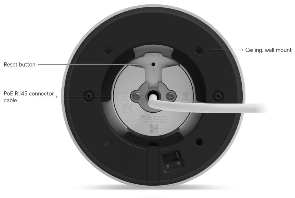 Ubiquiti G6 Turret - UniFi Protect kamera, 8MP, bílá