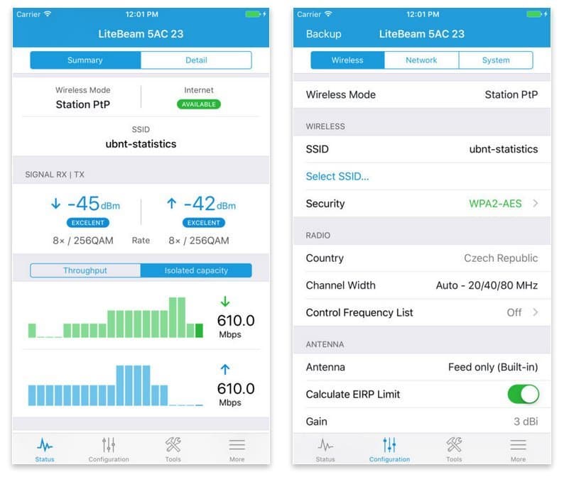 Ubiquiti NanoBeam 2AC-13, 2.4GHz MIMO, 13dBi