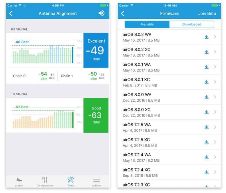 Ubiquiti NanoBeam 2AC-13, 2.4GHz MIMO, 13dBi