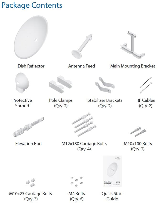 Ubiquiti RocketDish 34dBi, 5GHz, Rocket Kit