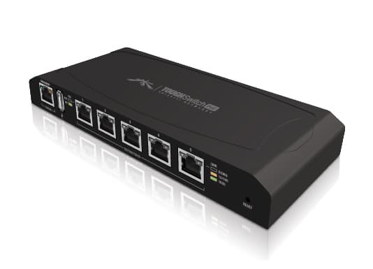 Ubiquiti ToughSwitch POE, 5x Gigabit POE portů, 24V
