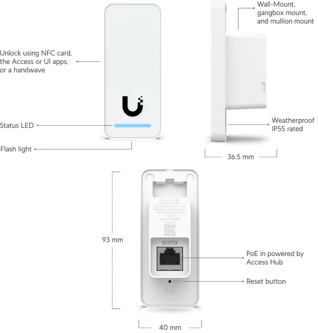 Ubiquiti UA-G2 - UniFi Access Reader G2