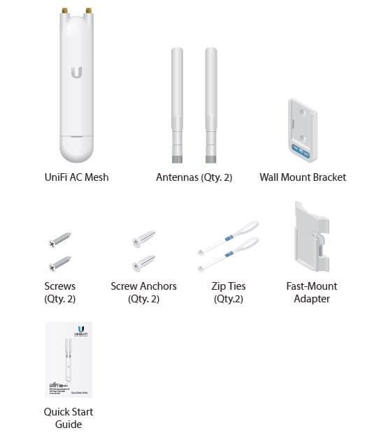 Ubiquiti UniFi AP AC Mesh, UAP-AC-M-5, 5 pack