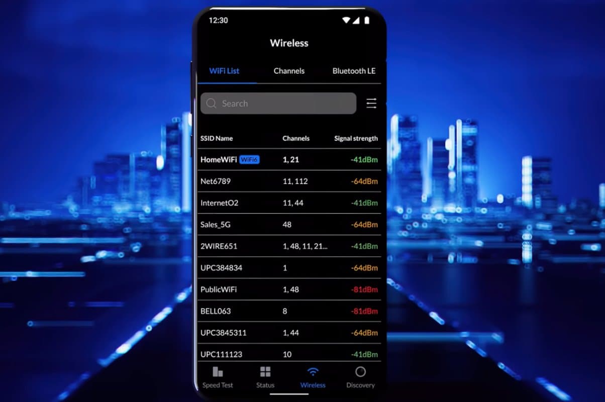 Ubiquiti WM-W, WiFiMan Wizard spektrální analyzátor