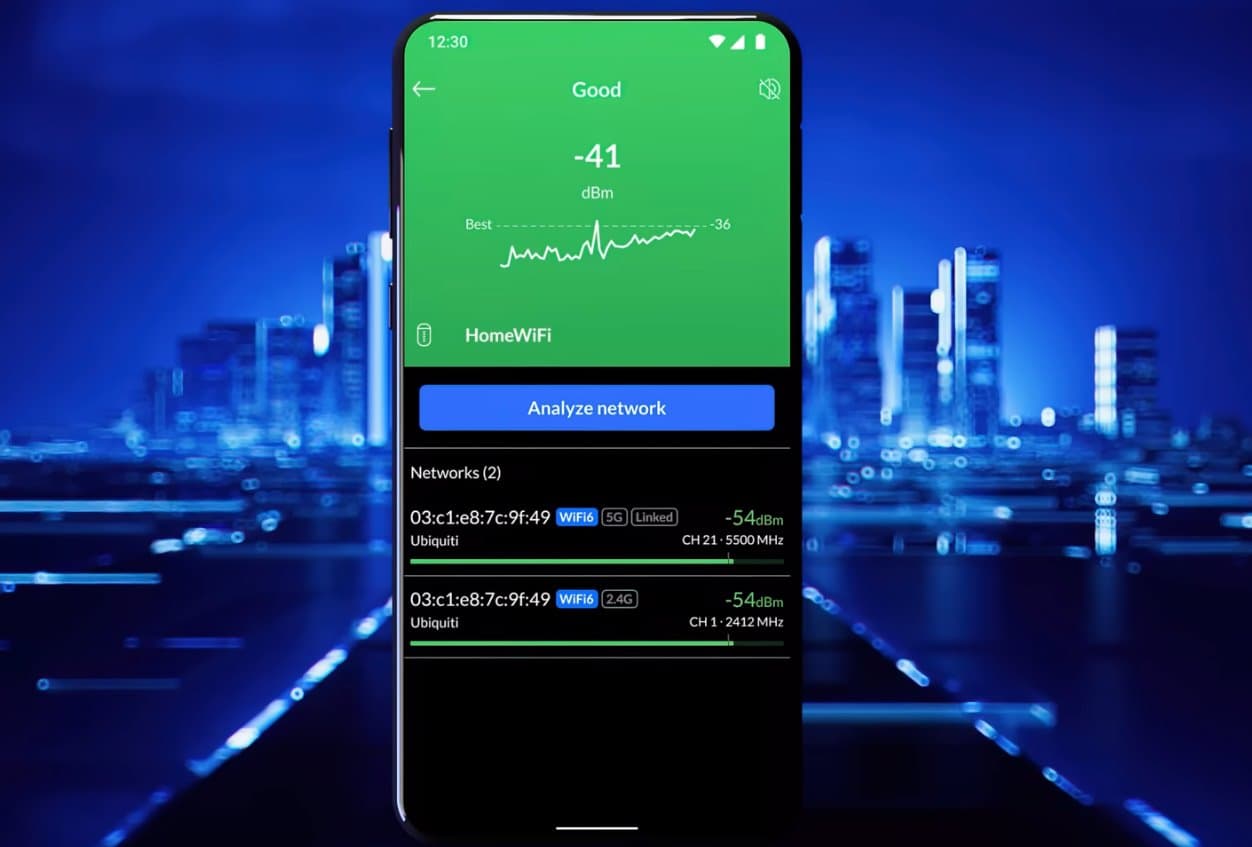 Ubiquiti WM-W, WiFiMan Wizard spektrální analyzátor