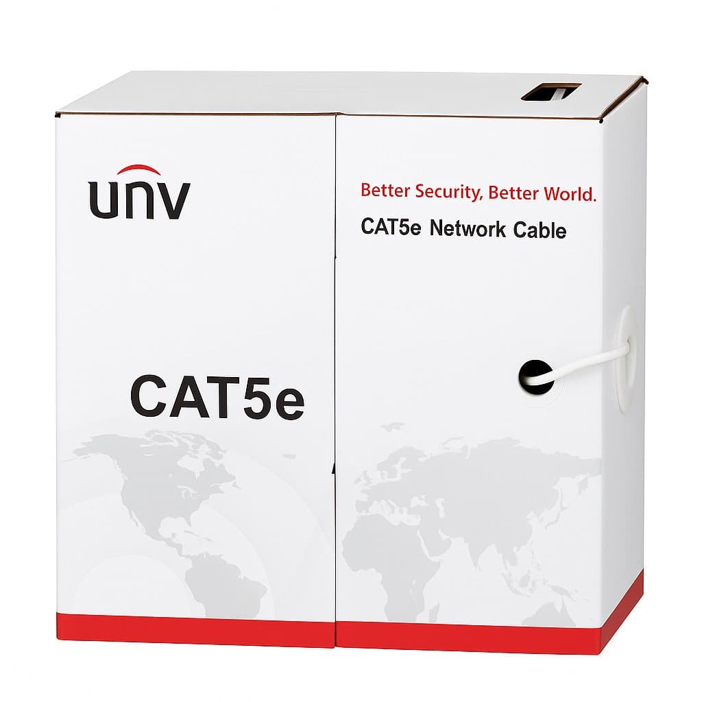 UNV UTP kabel drát Cat5e, PVC, 24AWG, šedý, 305m