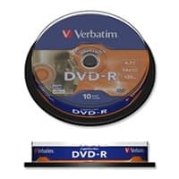 VERBATIM DVD-R(10-Pack)Spindle/General Retail/16x/4.7GB
