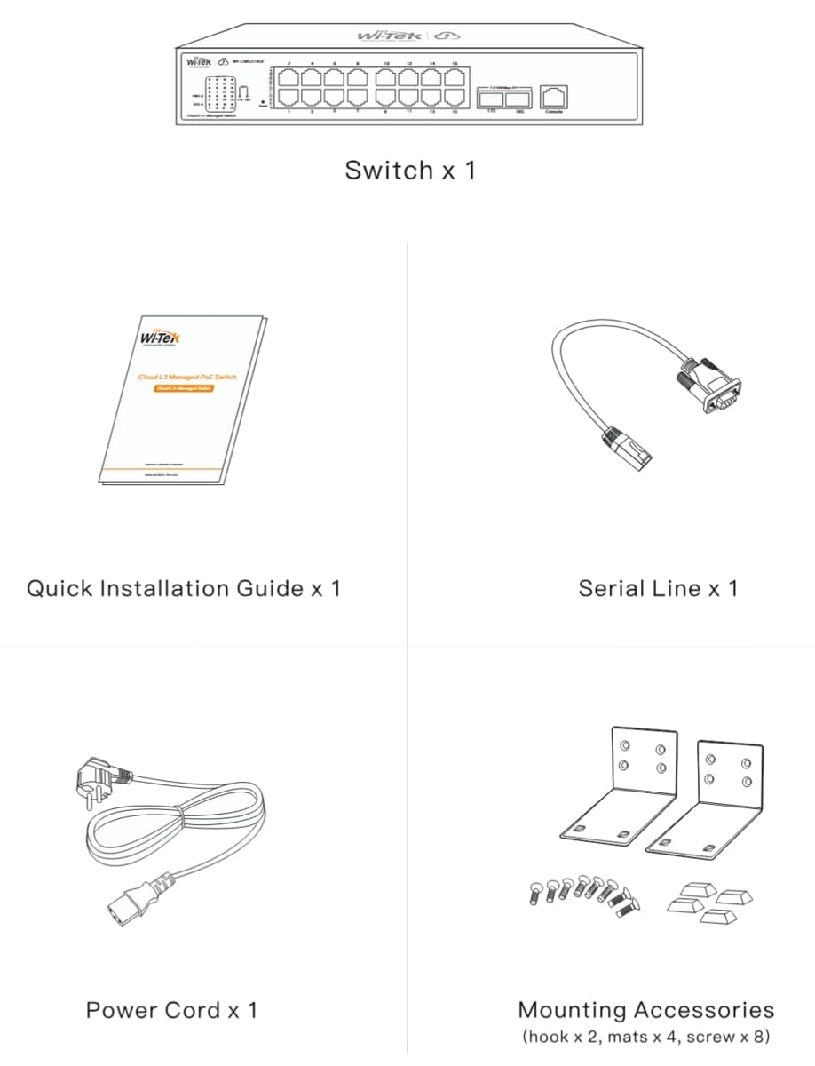 Wi-Tek WI-CMS310GF Gbit Cloud L2+ Switch