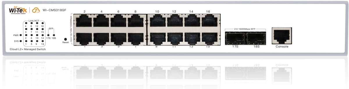 Wi-Tek WI-CMS318GF Gbit Cloud L2+ Switch