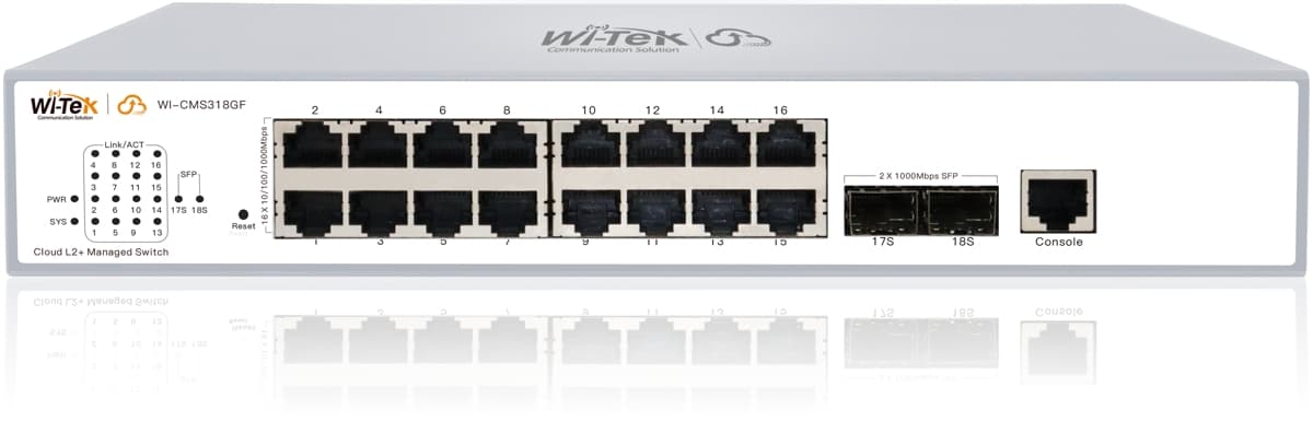 Wi-Tek WI-CMS318GF Gbit Cloud L2+ Switch