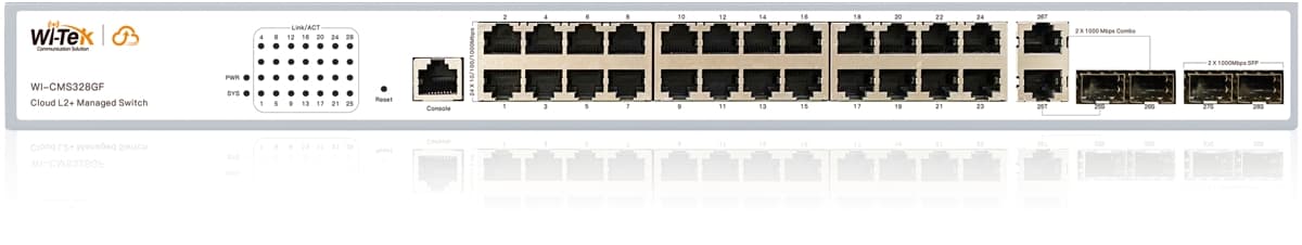 Wi-Tek WI-CMS328GF Gbit Cloud L2+ Switch