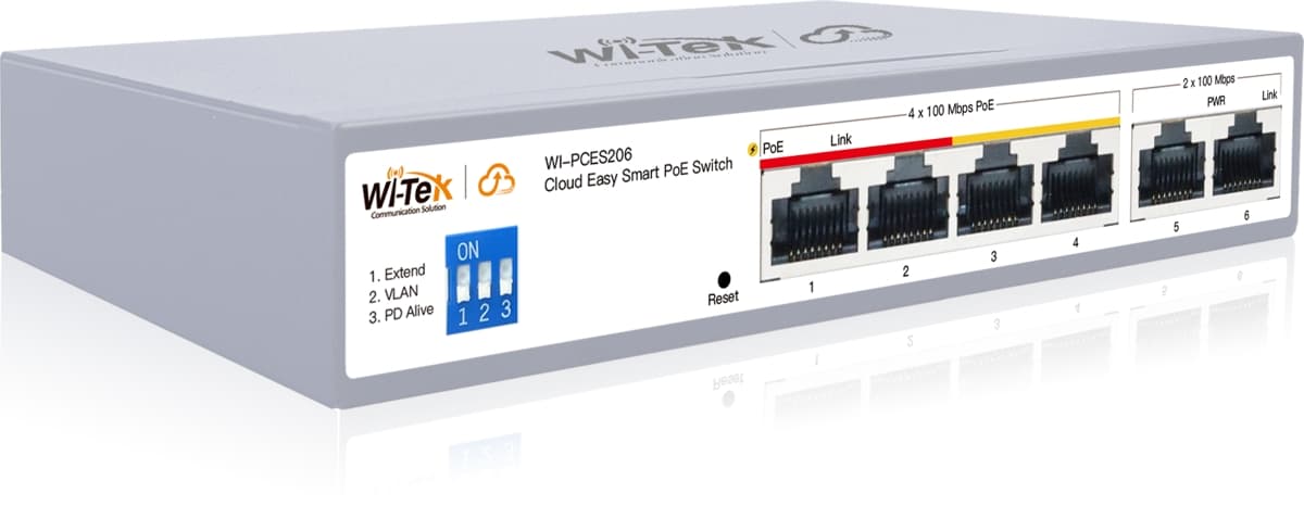 Wi-Tek WI-PCES206 Easy Smart Cloud PoE Switch
