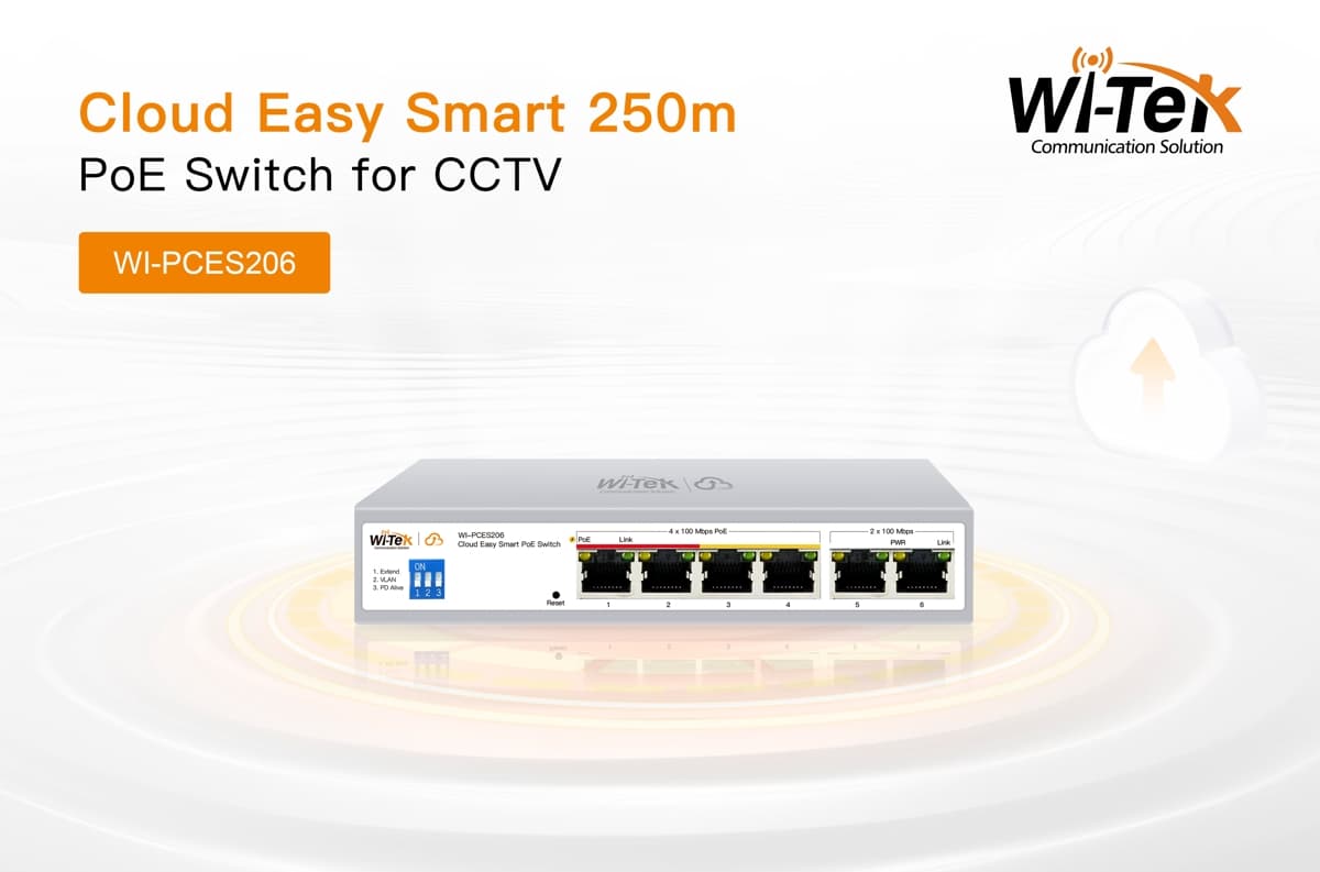 Wi-Tek WI-PCES206 Easy Smart Cloud PoE Switch