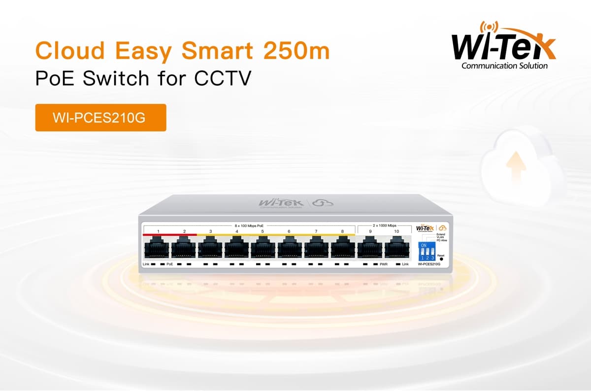 Wi-Tek WI-PCES210G Easy Smart Cloud PoE Switch