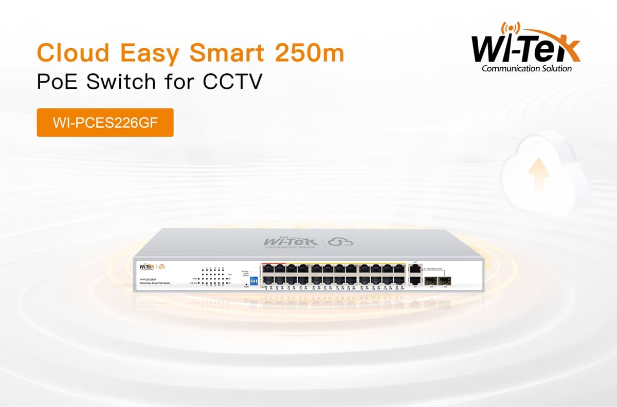Wi-Tek WI-PCES226GF Easy Smart Cloud PoE Switch